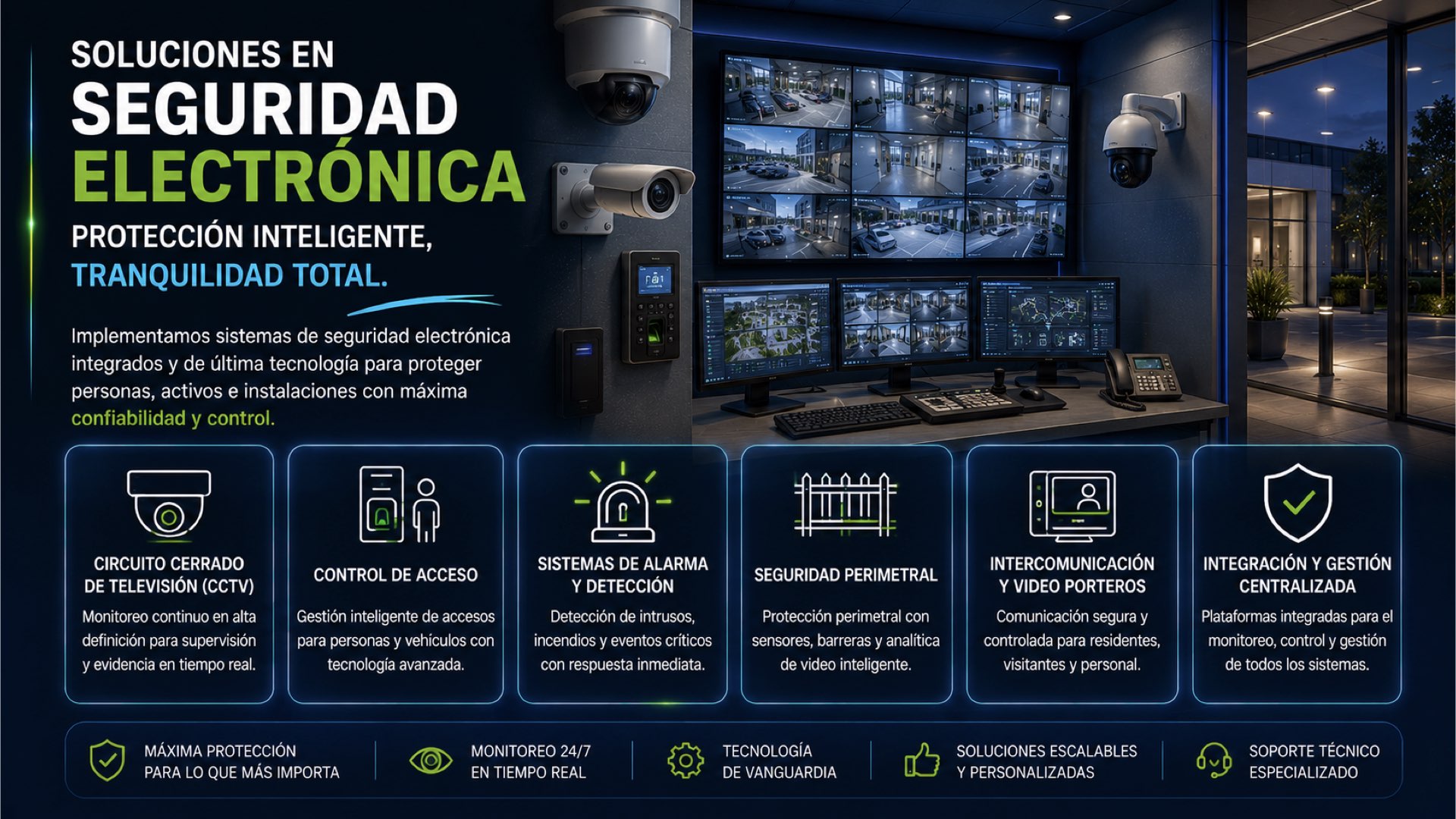 Seguridad Electrónica & Monitoreo 24/7